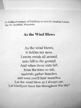 Jonathon Schenk's poem