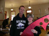 Robert and Charmayne with the finished class Angel Kite.
