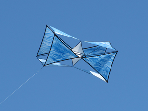 blue Trigon Box kite