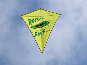 Alox Rocket Ship replica kite